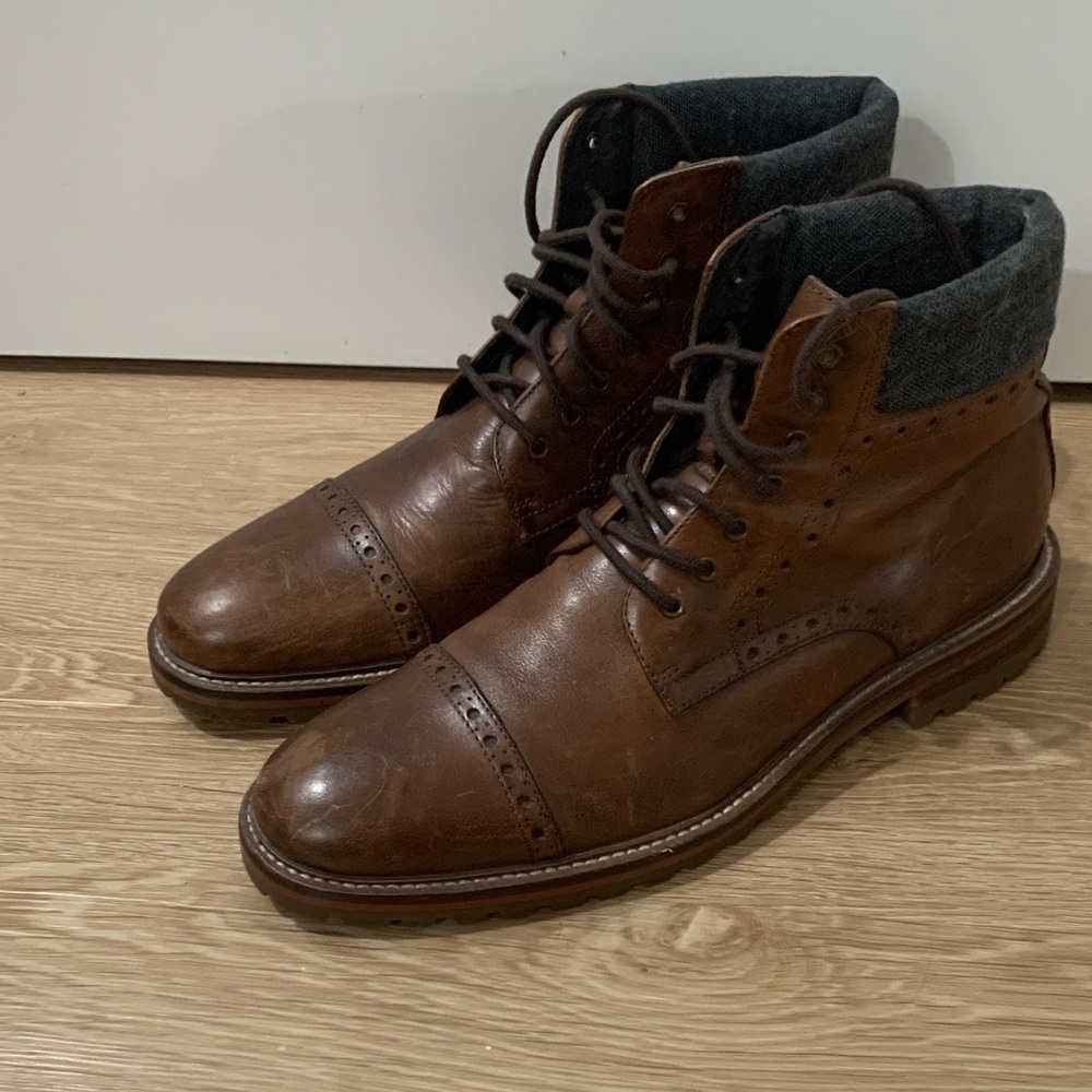 Classic Brown Leather Men's Boots